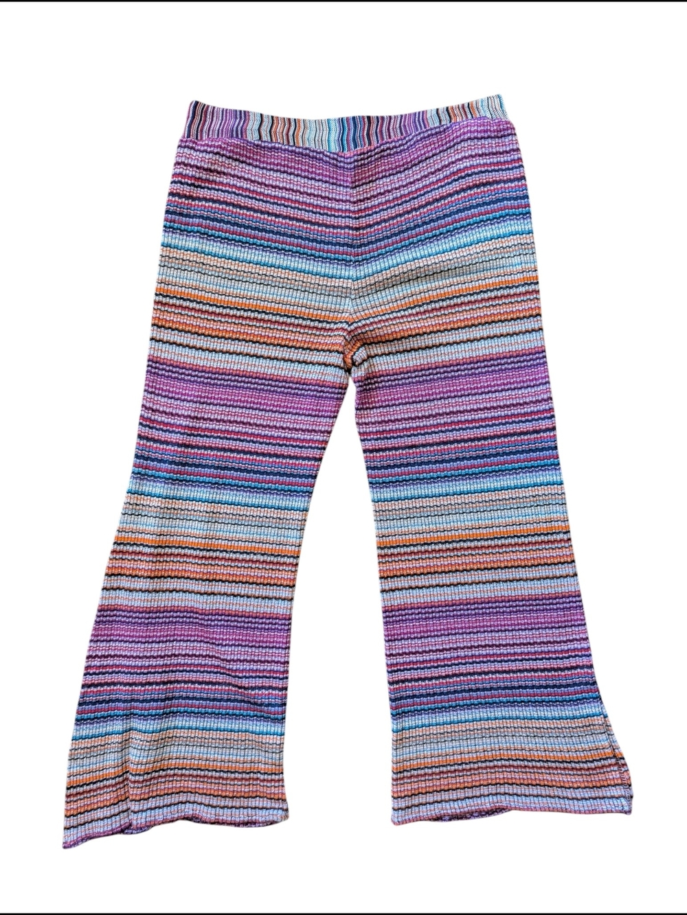 Trina Turk Striped Knit Pants in Pink, Blue, Orange, Cream